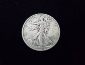 1936-D Walking Liberty Silver Half Dollar VF 1011