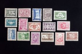 Belgium Scott #516-525, C15-C20 Set Mint Never Hinged