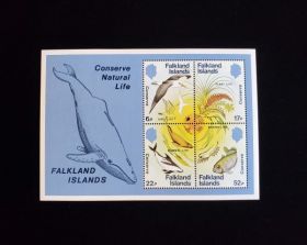 Falkland Islands Scott #415A Sheet of 4 Mint Never Hinged
