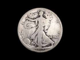 1917 Walking Liberty Silver Half Dollar Good+ 40126