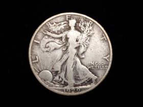 1929-D Walking Liberty Silver Half Dollar Fine 50129