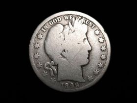 1899-O Barber Silver Half Dollar Good 30129