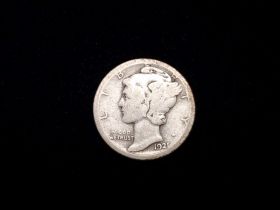 1921-D Mercury Silver Dime Good+ 50129