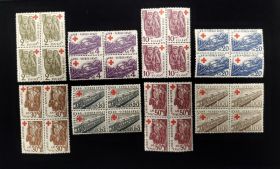 Bulgaria Scott #504-511 Set Blocks of 4 Mint Never Hinged