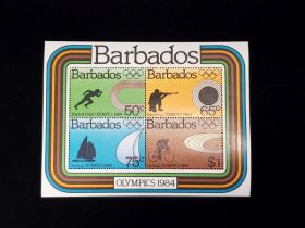 Barbados Scott #626A Sheet of 4 Mint Never Hinged