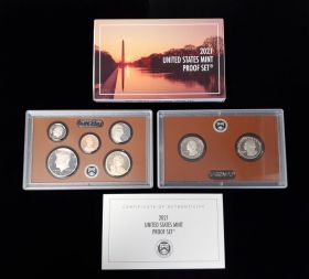 2021 United States Mint Proof Set Original Box & COA