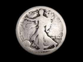 1917-D Reverse Walking Liberty Silver Half Dollar AG 40212