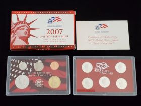 2007 U.S. Mint Silver Proof Set with COA