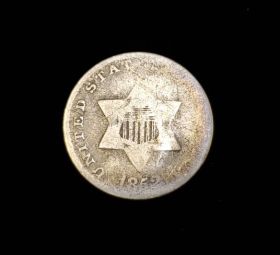 1852 Three Cent Silver AG 207020