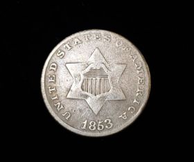 1853 Three Cent Silver VF 507020