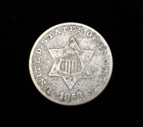 1853 Three Cent Silver VG 607020