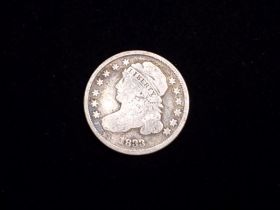 1833 Capped Bust Silver Dime Good+