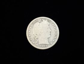 1909-D Barber Silver Quarter AG 60911