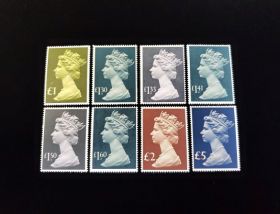 Great Britain Scott #MH169-MH176 Set Mint Never Hinged