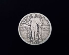 1928-S Standing Liberty Silver Quarter Fine+