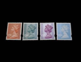 Great Britain Scott #MH321-MH324 Set Mint Never Hinged