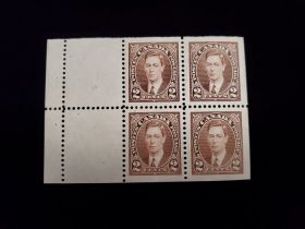 Canada Scott #232A Booklet Pane of 4 & 2 Labels MNH