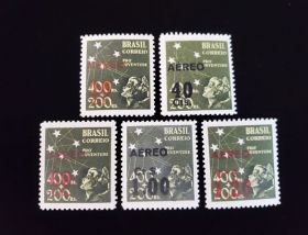 Brazil Scott #C55-C59 Set Mint Never Hinged