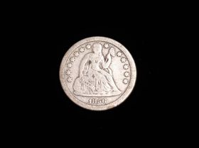 1856 Liberty Seated Silver Dime Small Date Fine+ 20125