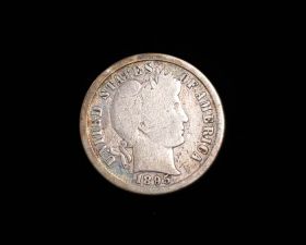 1895-S Barber Silver Dime Good+ 170125
