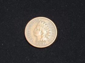 1891 Indian Head Cent VF 4022