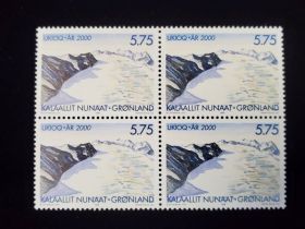 Greenland Scott #357 Block of 4 Mint Never Hinged