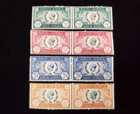 South Africa Scott #68-71 Set Pairs Mint Never Hinged