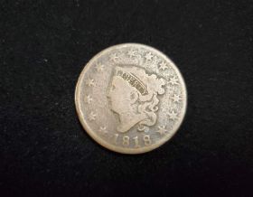 1818 Coronet Head Large Cent Good+ 10213