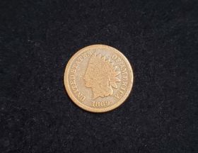1869 Indian Head Cent Good+ 100214