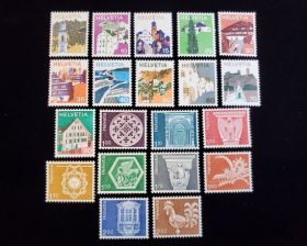 Switzerland Scott #558-577 Short Set Mint Never Hinged
