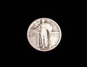 1927-S Standing Liberty Silver Quarter Good+ 14036