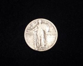 1929 Standing Liberty Silver Quarter Fine 18036