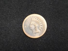 1872 Indian Head Cent Fair 7037