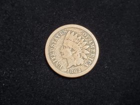 1862 Indian Head Cent Good+ 60317