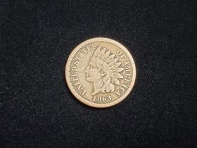 1863 Indian Head Cent Good+ 110317