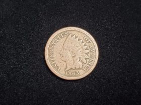 1863 Indian Head Cent Good 140317
