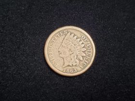 1863 Indian Head Cent Good 150317