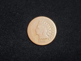 1865 Indian Head Cent Fancy 5 AG 220317