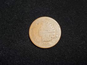 1870 Indian Head Cent AG 40321