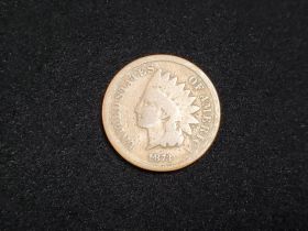 1873 Indian Head Cent Open 3 Good+ 70321