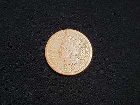 1873 Indian Head Cent Open 3 Good+ 90321