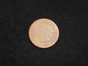 1874 Indian Head Cent AG 100321