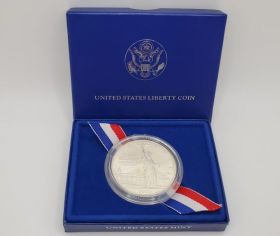 1986 US Mint Liberty Commemorative UNC Silver Dollar-No COA