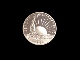 1986 Liberty Commemorative Proof Clad Half Dollar 10410