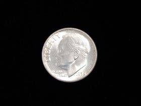 1954 Roosevelt Silver Dime Brilliant Uncirculated 20412