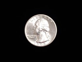 1943 Washington Silver Quarter Brilliant Uncirculated 4053