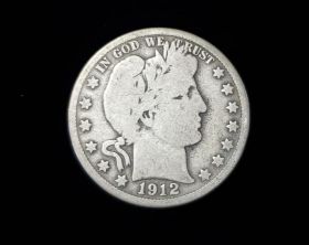 1912-D Barber Silver Half Dollar VG 601110