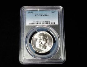 1956 Franklin Silver Half Dollar PCGS Graded MS64 #49298846