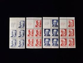Australia Scott #514A-517A Booklet Panes of 5 Mint Never Hinged