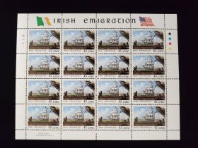 Ireland Scott #1168 Sheet of 16 Mint Never Hinged Irish Emigration